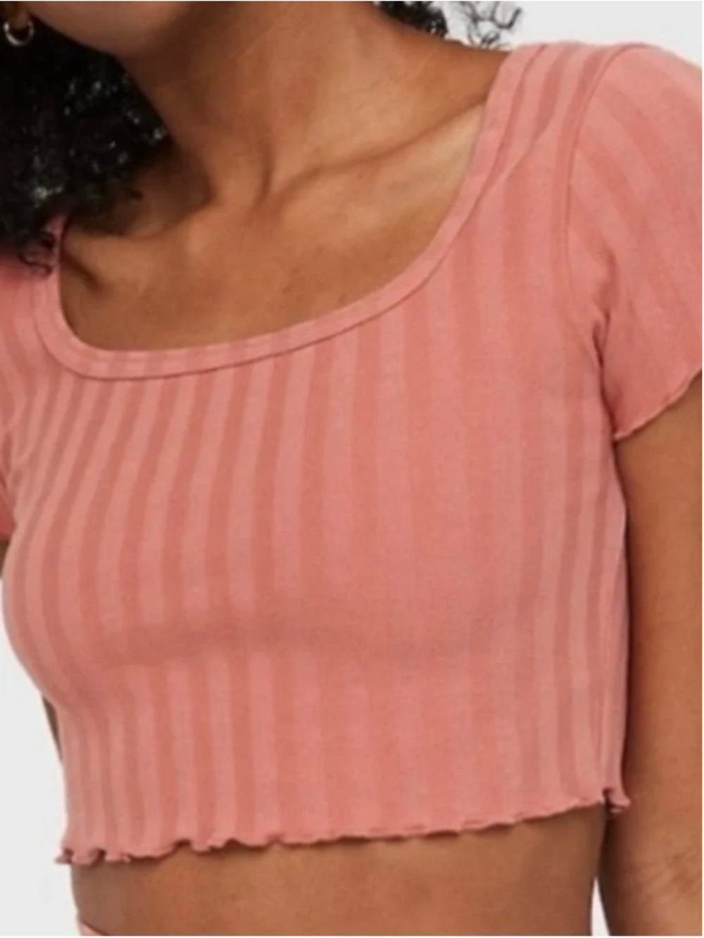 Offline By Aerie OG Groove Crop Tee XS Twilight Ribbed Flattering Cropped NWT